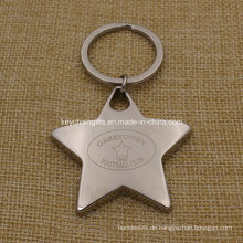 Heißer Verkaufs-Art- und Weiselaser-Firmenzeichen-Metallstar Keychain